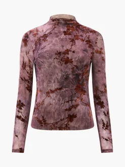 French Connection Haut en velours en maille Kenny Tissu dévoré Hot