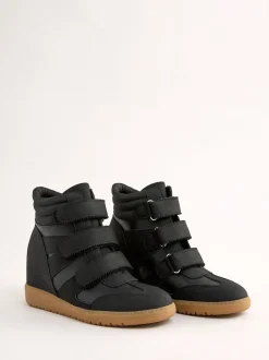 Friends Like These Baskets décontractées Velcro High Top Wedge en similicuir Outlet