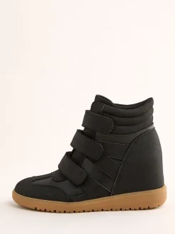 Friends Like These Baskets décontractées Velcro High Top Wedge en similicuir Outlet