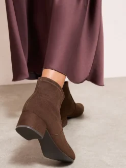 Friends Like These Bottes à talon bas et talon carré à chaussettes New