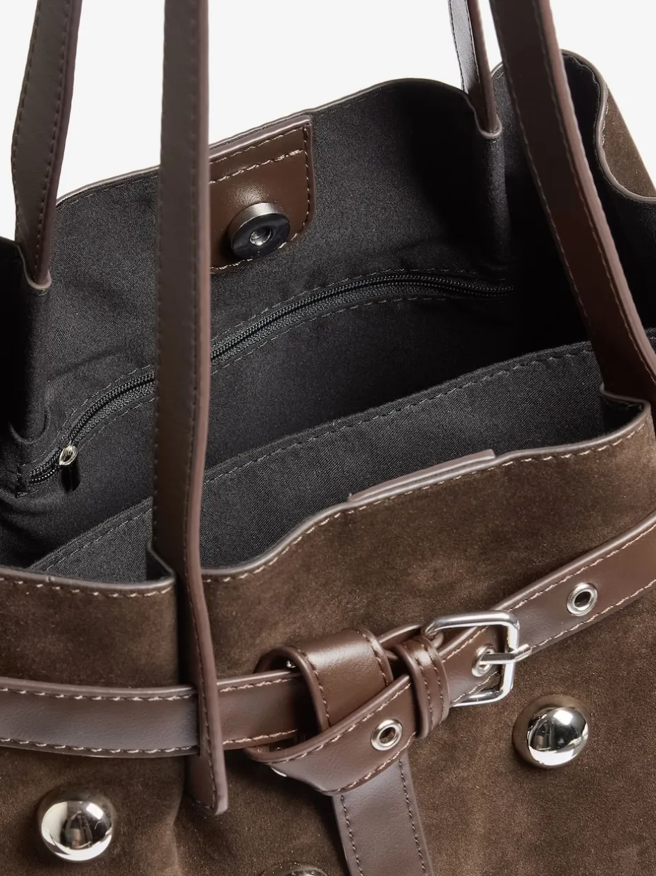 Friends Like These sac cabas clouté en Faux daim Discount