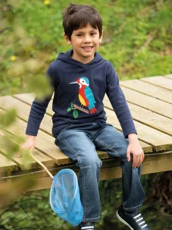 Frugi Jeans Concave Bleu à taille douce Outlet