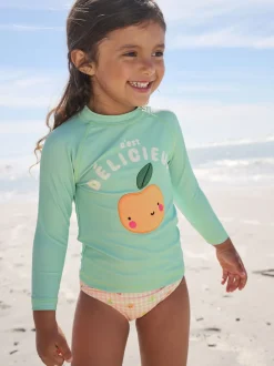 Next Fruit vichy vert menthe - Ensemble de bain Sunsafe à manches longues (3mois7ans) Best