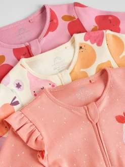 Next - Lot de 3 dors-bien zippés bidirectionnels (0-2ans) Fruits d'automne Best