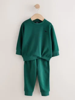 Next Fusain Gris/Vert - Ensemble sweat-shirt et jogging, lot de 2 (3mois-7ans) Best