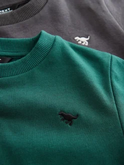 Next Fusain Gris/Vert - Ensemble sweat-shirt et jogging, lot de 2 (3mois-7ans) Best