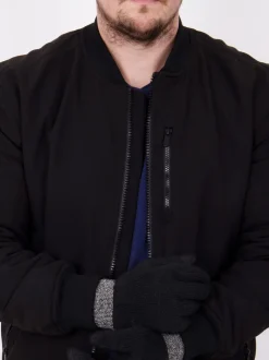 Totes Gants d’hiver Smar Touch en maille extensible homme avec intérieur brossé New