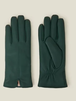 Accessorize Gants  en cuir avec doublure en fausse fourrure Hot