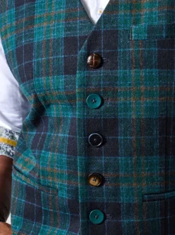 Joe Browns Gilet ajusté à boutons contrastants bordures à carreaux Discount