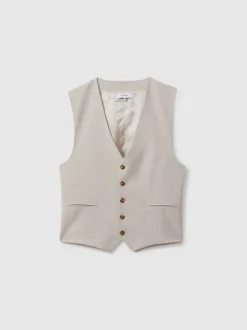 Reiss Gilet Belmont W habillé à simple boutonnage Hot