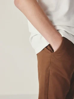 Next - Pantalon chino extensible (3-17ans) Gingembre/ Marron fauve New