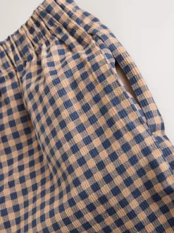 Next Gingham Brun - Pantalon en velours côtelé à enfiler (3-16ans) Outlet