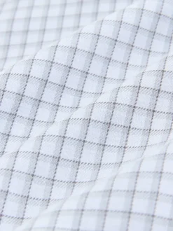 Next Gingham gris - Chemise habillée à manches longues riche en coton Discount