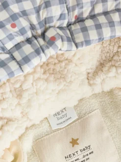 Next Gingham gris - Doudoune Bébé à capuche (0mois-2ans) Discount
