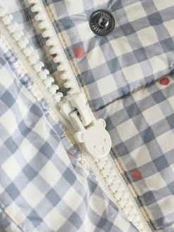 Next Gingham gris - Doudoune Bébé à capuche (0mois-2ans) Discount