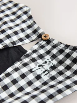 Next Gingham noir/blanc - Combinaison sans manches (3mois à7ans) Best