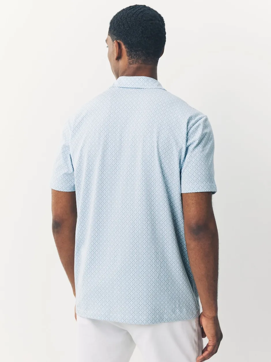 Next - Polo en jersey Manches courtes 3 Pack Géo bleu marine Sale