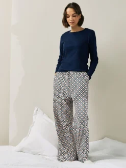 Next Géo marine - Pyjamas Manche longue côtelé New