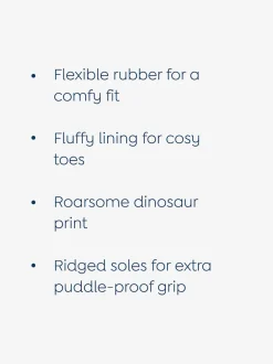 Jojo Maman Bébé Grège Dino - Bottes de bien-être courtes doublées et confortables Online