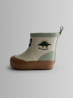 Jojo Maman Bébé Grège Dino - Bottes de bien-être courtes doublées et confortables Online