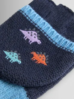 Jojo Maman Bébé Grège Dino - Mitaines doublées de polaire Best