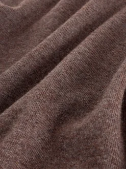 Next Grège foncé - Polo EDIT en maille à manches longues et col roulé Outlet