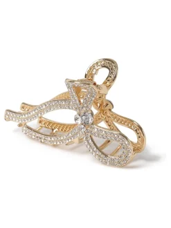 Aela Griffe à nœud pour cheveux scintillant ton Or Hot