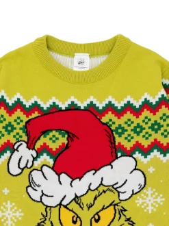 Vanilla Underground Grinch de Noël vert - Pull de Noël en maille pour adulte licencié homme Best