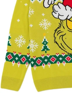Vanilla Underground Grinch de Noël vert - Pull de Noël en maille pour adulte licencié homme Best