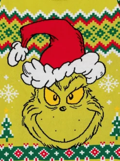 Vanilla Underground Grinch de Noël vert - Pull de Noël en maille pour adulte licencié homme Best
