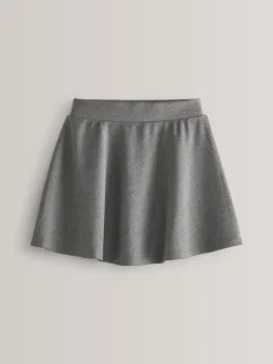 Next Gris - 2 Pack Pull-On Jersey Extensible School Skater Jupes (3-17yrs) Clearance