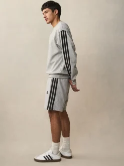 adidas - Essentiel 3-Court en éponge Rayure Gris Clearance