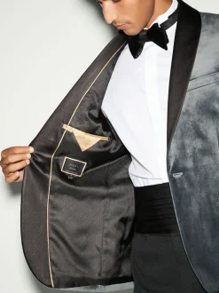 Next Gris - Ajustement régulier - Blazer en velours Hot