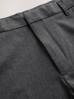 Next Gris - Ajustement régulier - Pantalons Signature en 100 % laine avec ceinture Motion Flex Discount