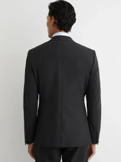 Reiss Gris - Blazer de costume Promise à simple boutonnage en laine Blend, coupe habillée Clearance