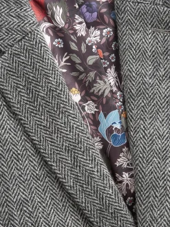 Next Gris - Blazer Signature Harris en tweed britannique en laine Outlet