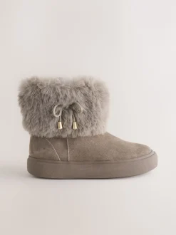 Next Gris - Bottes déperlantes en daim Sale