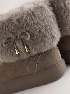 Next Gris - Bottes déperlantes en daim Sale