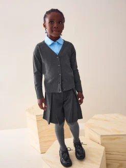 Next - Cardigan à col en V Cotton Rich School (3-16ans) Gris Online