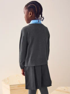 Next - Cardigan à col en V Cotton Rich School (3-16ans) Gris Online