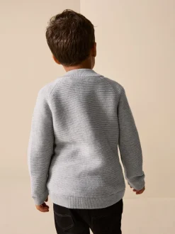Next - Cardigan zippé (3mths-7yrs) Gris Best