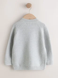 Next - Cardigan zippé (3mths-7yrs) Gris Best