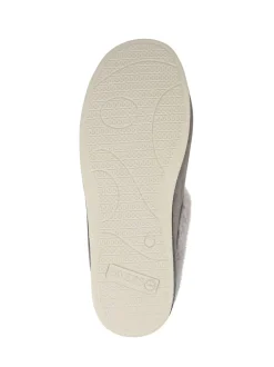 Pavers Gris - Chaussons douillets en mousse à mémoire de forme coupe large Sale