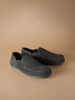 Next Gris - Chaussons mocassins Signature Kickdown en daim Sale