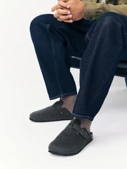 Next Gris - Chaussons mules à boucle New