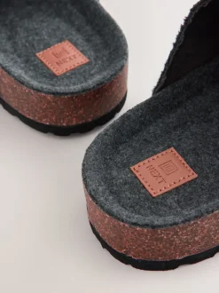 Next Gris - Chaussons mules à boucle New
