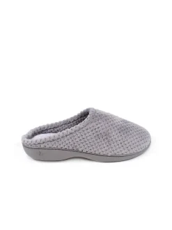 Totes - Chaussons mules Isotoner Popcorn Terry Gris Sale
