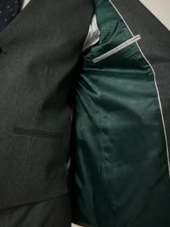 Next Gris - Coupe ajustée Flannel Costume Veste Outlet