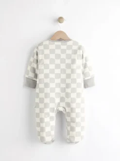 Next Gris à damier - 2.5 TOG Combinaison de nuit matelassée Bébé New