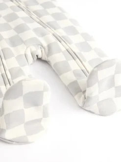Next Gris à damier - 2.5 TOG Combinaison de nuit matelassée Bébé New